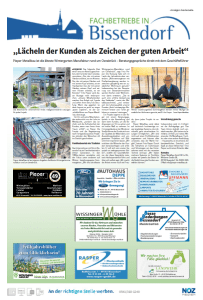 NOZ Sonderseite - Fachbetriebe in Bissendorf
